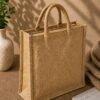 OAKLINE Jute Tote Bag — premium eco-friendly handbag for shopping, travel, gifting, office, beach, everyday luxury lifestyle fashion carryall.