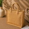 OAKLINE Jute Tote Bag — premium eco-friendly handbag for shopping, travel, gifting, office, beach, everyday luxury lifestyle fashion carryall.
