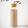 OAKLINE Glass Bottle with Jute bag for bottle — premium eco-friendly glass bottle with handcrafted jute carry bag for travel, office, gym, gifting, everyday hydration.