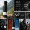 WhatsApp Image 2026-07-03 at 15.45.51 Oakline 500ml Double Wall Vacuum Insulated Stainless Steel Water Bottle | Leakproof | Hot & Cold Flask | Matte Black